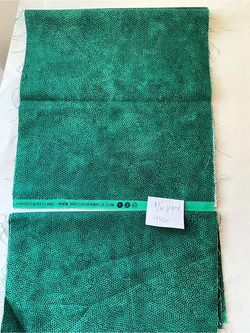 Quilting Sewing Craft Material Lot Henry Glass #1603#1597 Paisley Greens Cotton